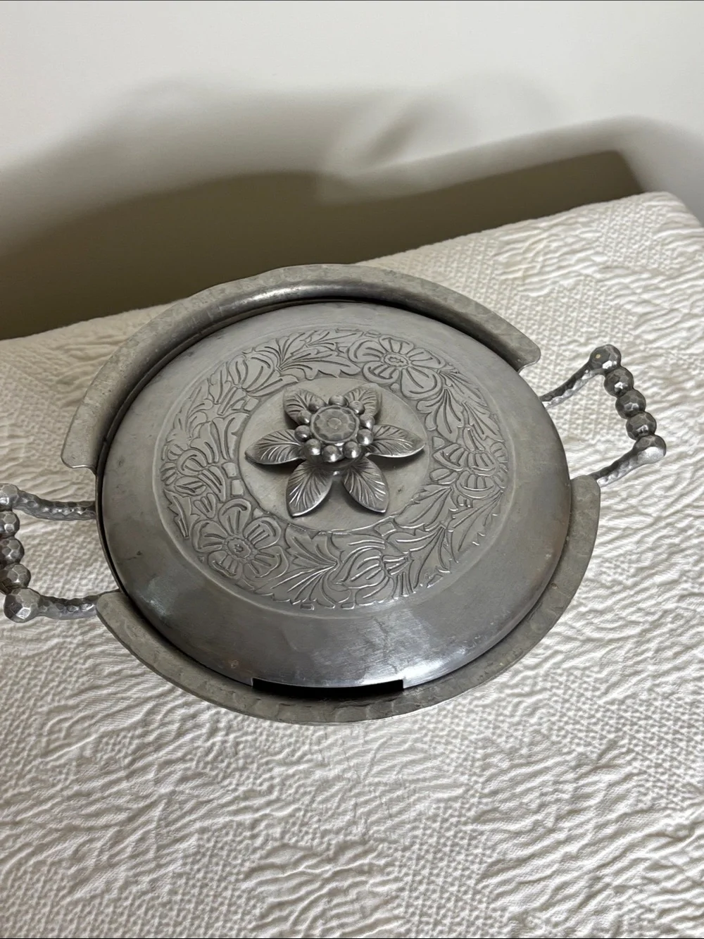 Hand Forged Everlast Metal Hammered Aluminum Covered Casserole Dish